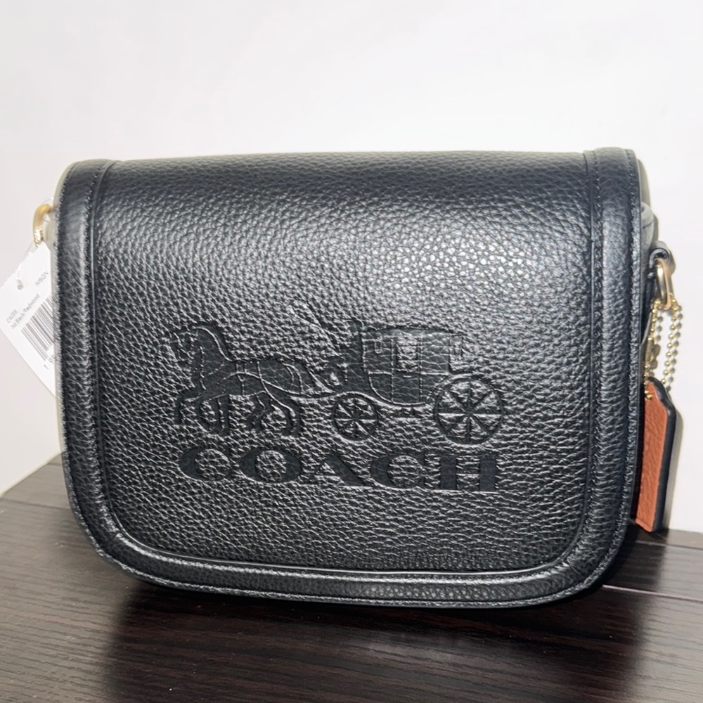 Coach Black Leather Crossbody Bag